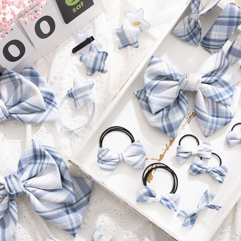 星月jk蝴蝶结发圈大肠小物同格格裙原创豚骨jk