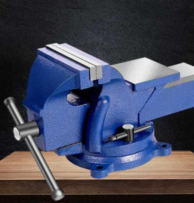 小型钳子家用虎钳夹持压力管子五金工具夹子钻台台虎钳