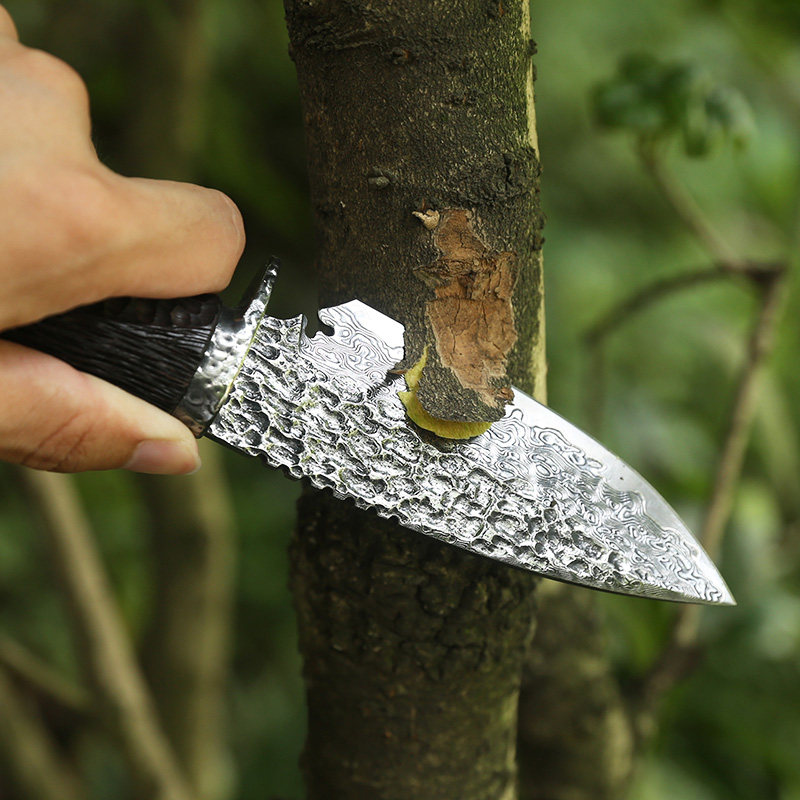 户外锋利随身小直刀防身锻打手工开刃刀具硬度其他户外刀具