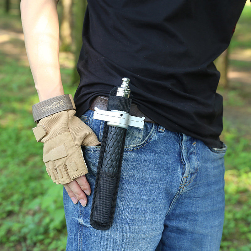 荒野求生挡刀款甩棍甩鞭车载自卫防身武器甩棒打架多功能组合工具