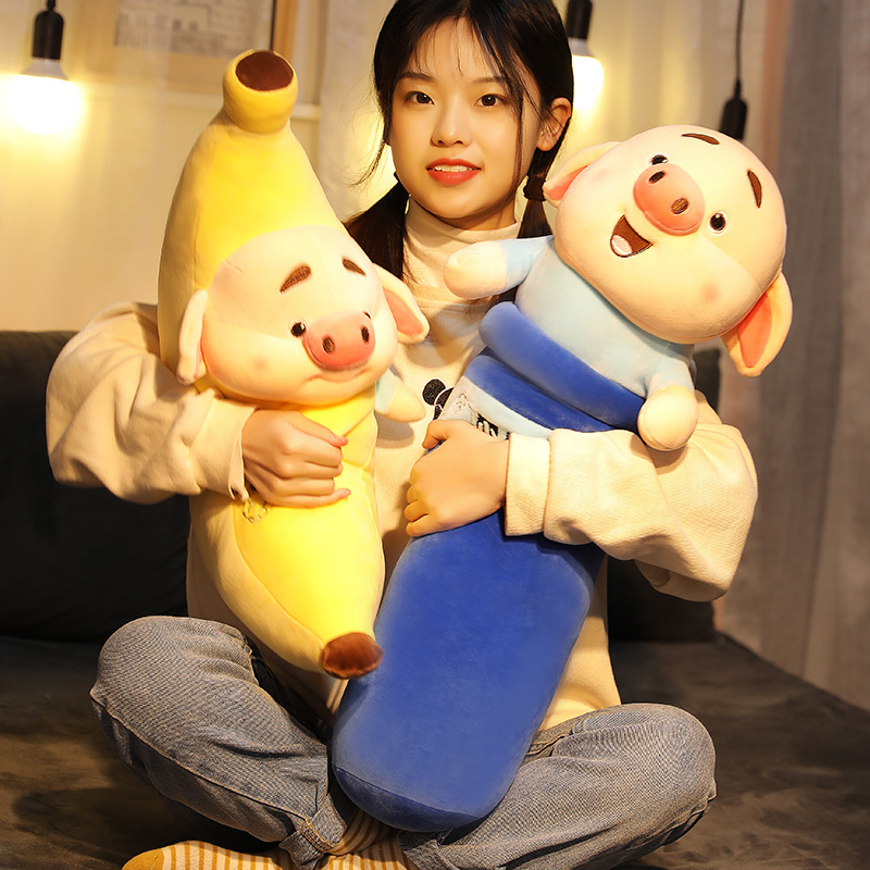 正版猪小屁抱枕公仔毛绒玩具床上抱着睡觉的娃娃玩偶生日礼物女生