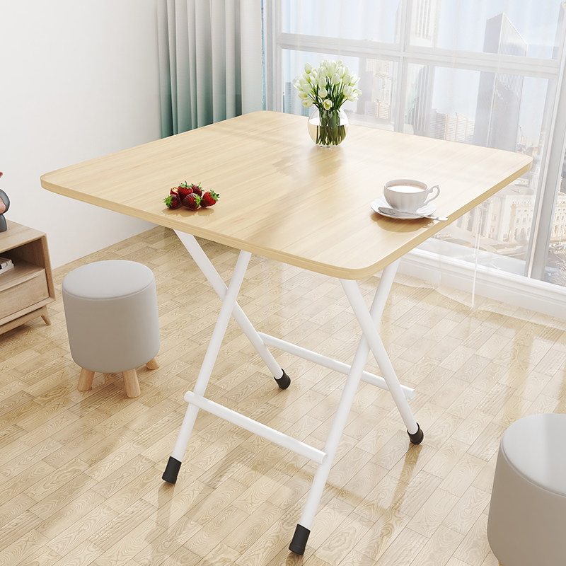 折叠桌家用吃饭小桌子小户型餐桌户外便携可折叠宿舍简约学习桌子