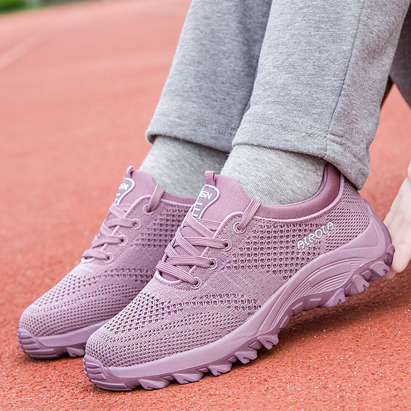 足力健老人鞋女秋冬季新款防滑软底妈妈运动鞋女士单鞋