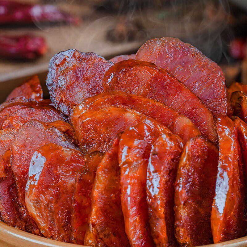 湖北特产腊肠农家手工川味麻辣香肠400g纯肉香肠
