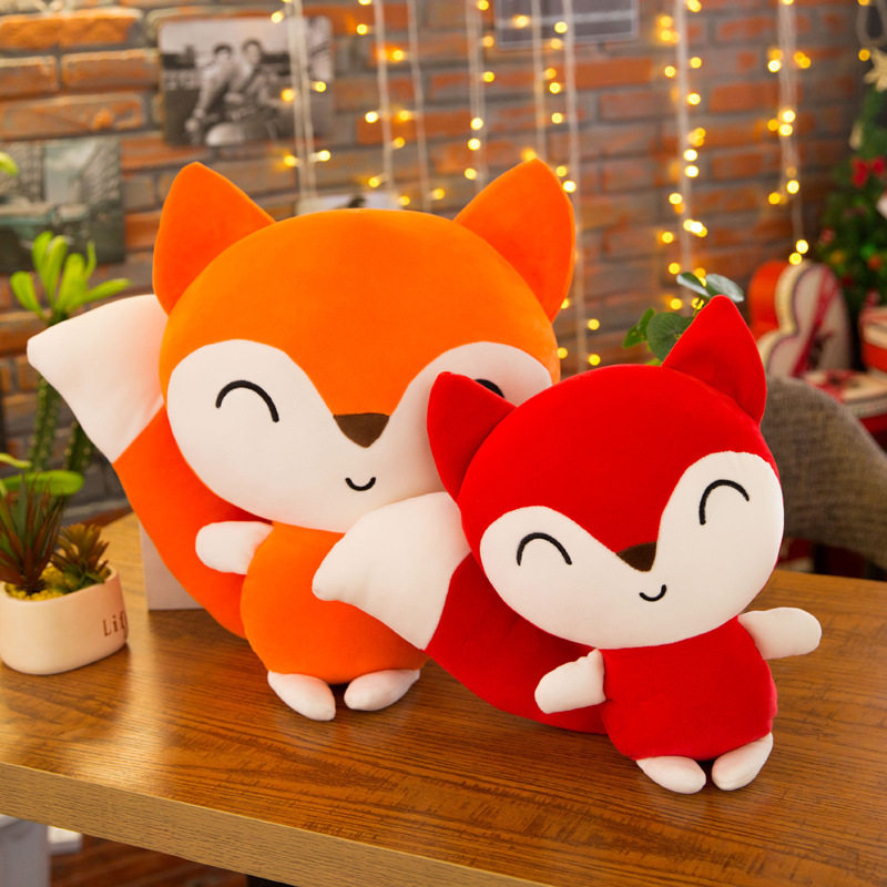 可爱小狐狸公仔毛绒玩具玩偶布娃娃抱枕睡觉布偶圣诞节毛绒布艺类玩具