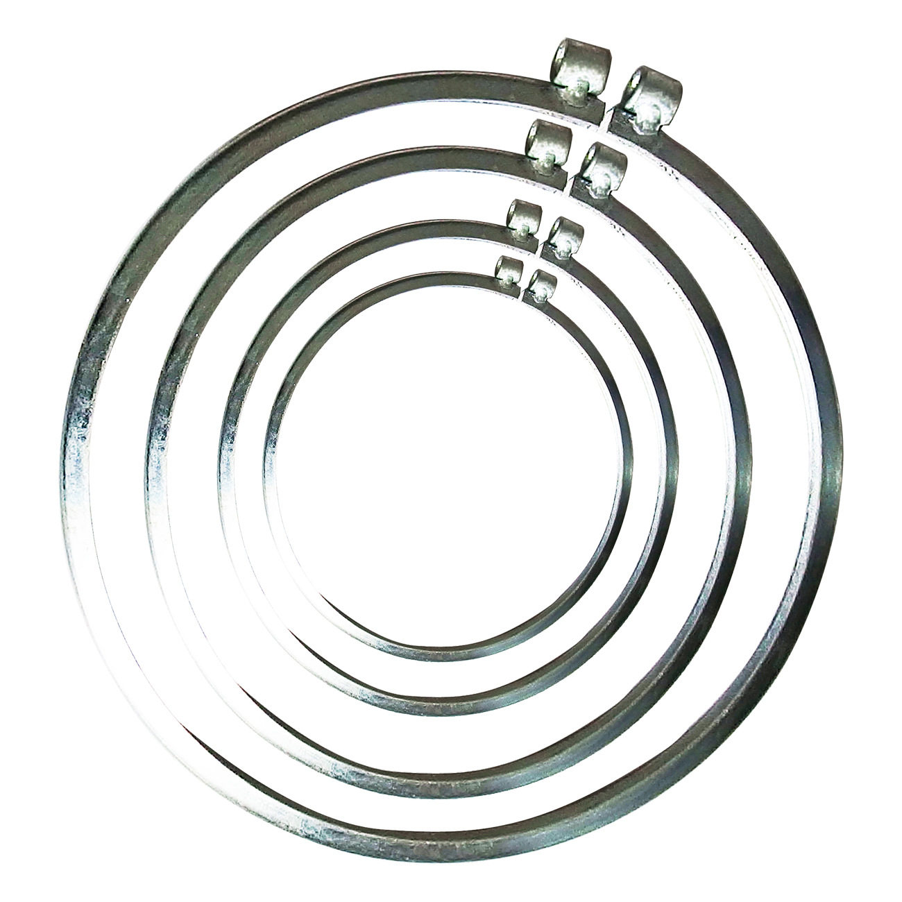 厂家直销管卡镀锌白铁皮管道道管夹抱不锈钢风管管夹