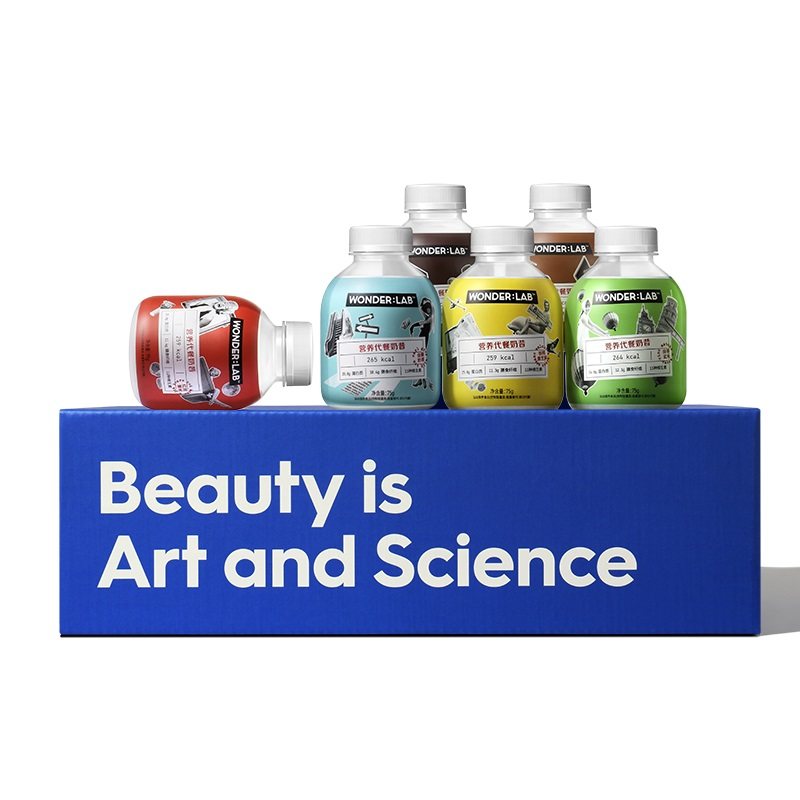 wonderlab嚼嚼代餐奶昔网红健身早餐粉低脂低热量饱腹