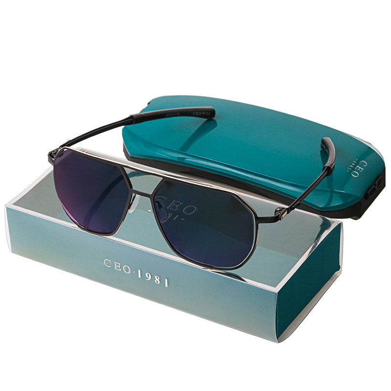 德国设计蔡司偏光太阳镜大脸加宽多功能眼镜挂式太阳眼镜