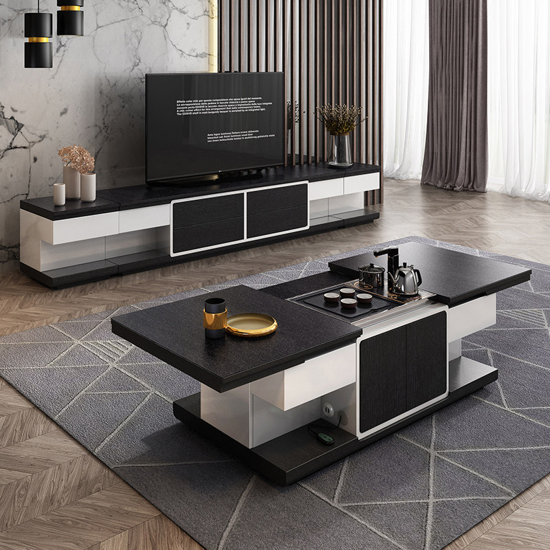 电动茶几自动升降可伸缩现代客厅功夫功夫茶茶桌茶几