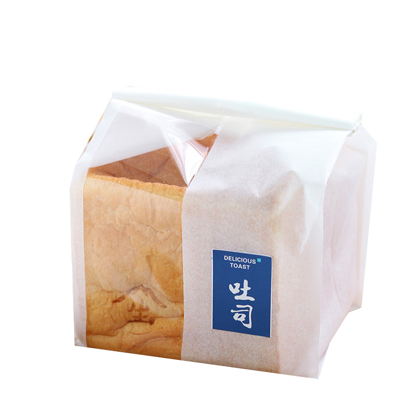 开窗防油生吐司袋面包包装包装袋袋子饼干外卖点心包装盒