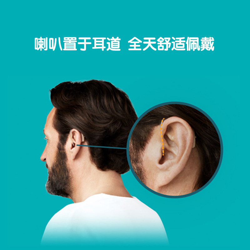 耳背通道年轻人中老年中老正品耳聋万博助听器ric助听器