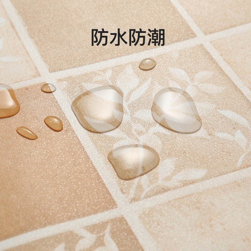 卫生间防水壁纸自粘贴纸墙纸加厚瓷砖墙贴翻新浴室墙面装饰贴10米