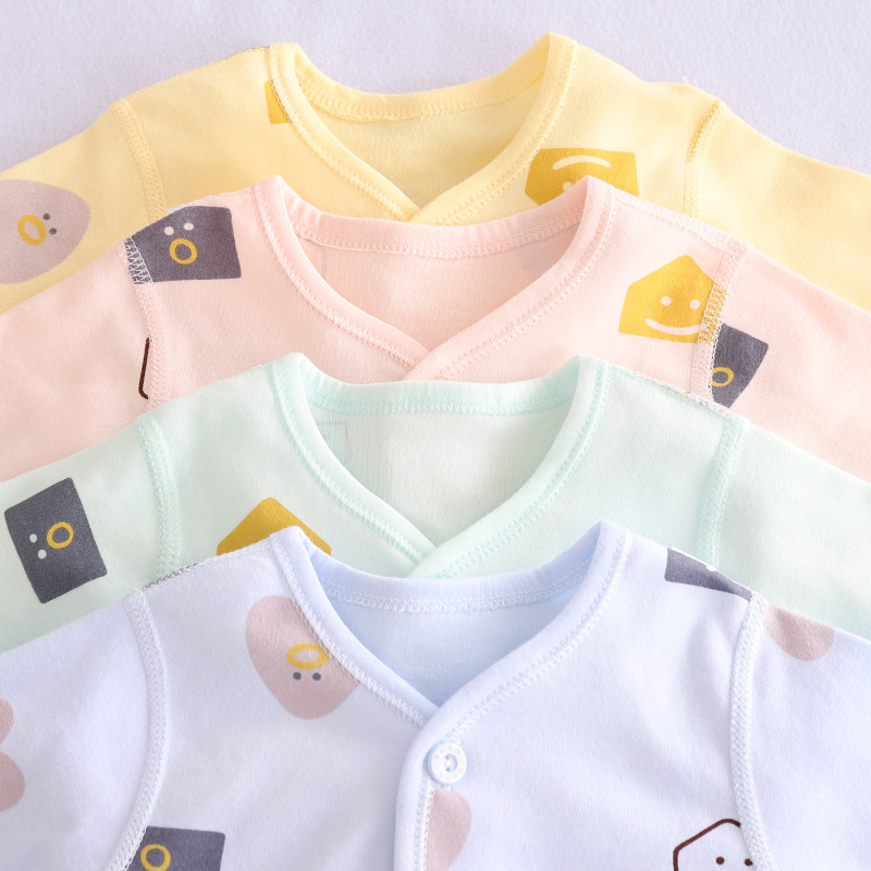 幼儿纯棉衣服男女童宝宝春季无骨对襟长袖