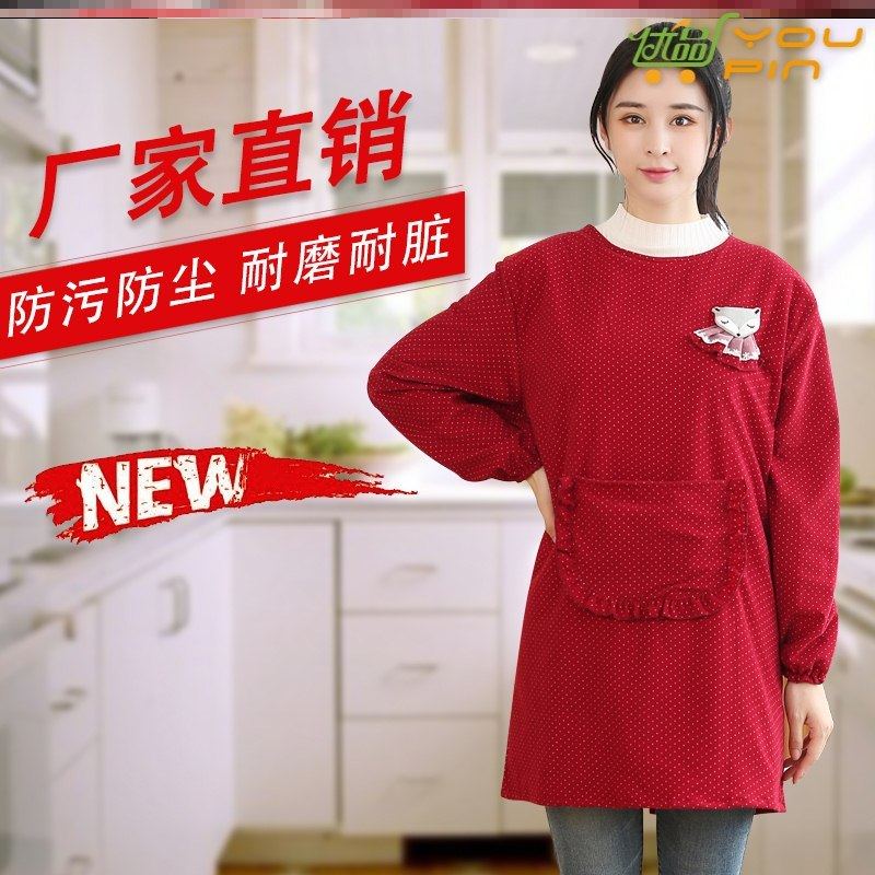 灯芯绒罩衣大人小个子夏季罩衣时尚年轻女子穿工作服背带饭店围裙