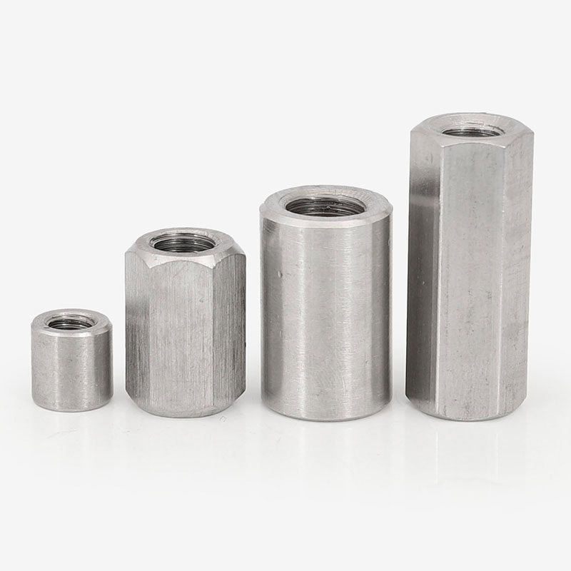 螺母接头不锈钢加高六角细牙圆柱m81m12125m16螺母