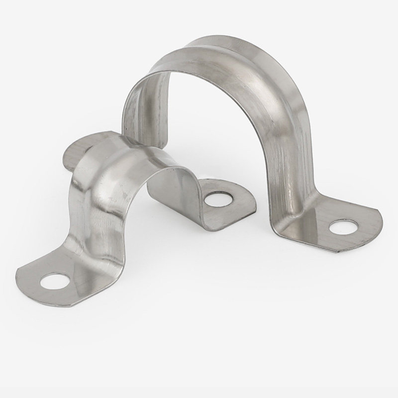 管卡不锈钢鞍型管箍骑马固定卡夹管扣水管欧姆管夹