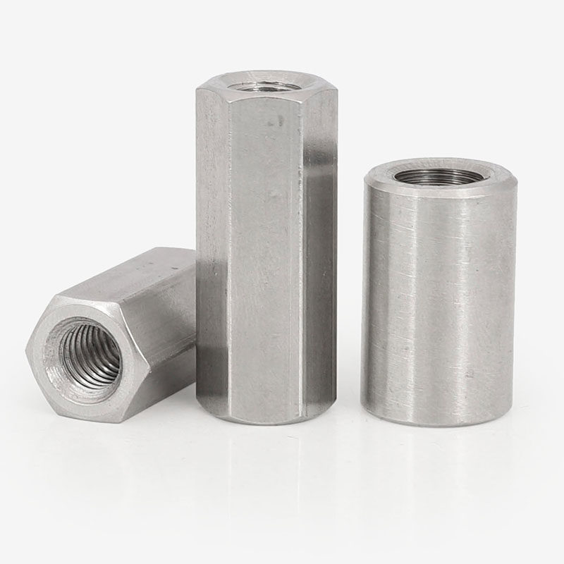 螺母接头不锈钢加高六角细牙圆柱m81m12125m16螺母