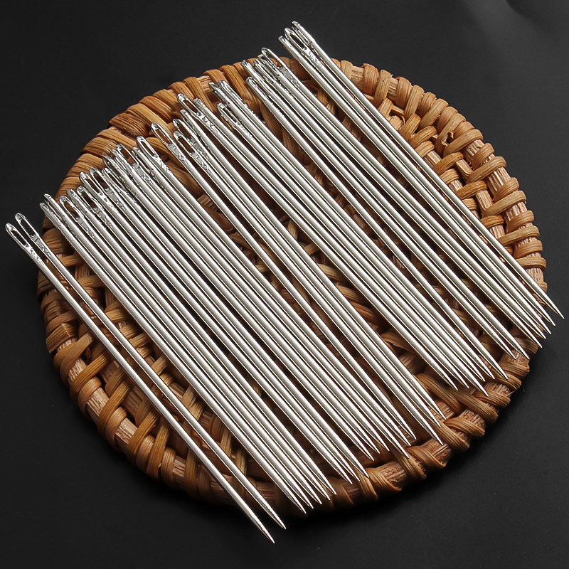 缝衣针缝针家用老式手工针大孔大眼穿针钢针大号针