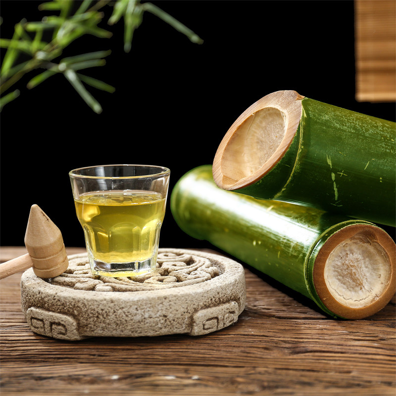 竹筒原生态鲜清竹酒500ml清香香型白酒江西特产白酒