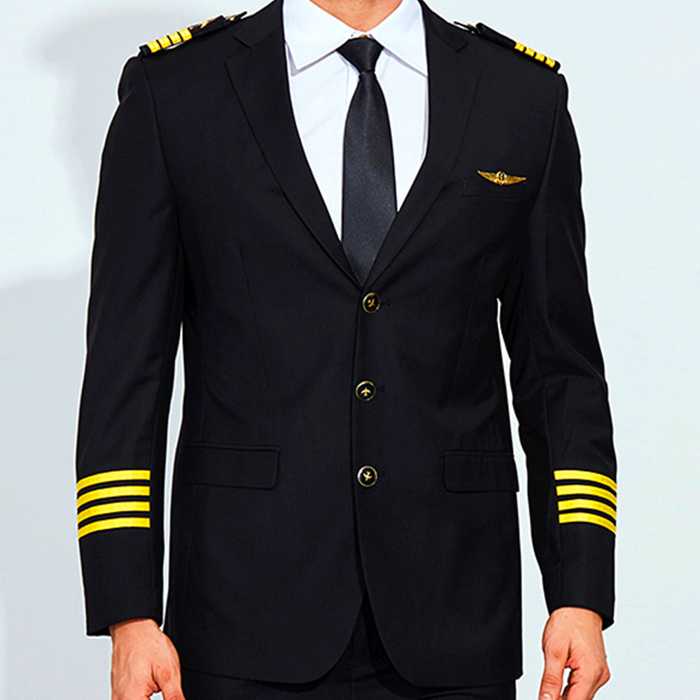 制服机师师长飞行员空少航空套装个性肩章西装西服