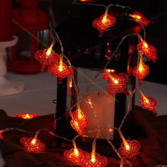 中国飞来灯宵佳节国中彩色串元风国灯笼浓浓装饰灯