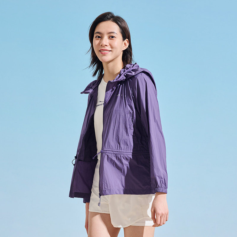 探路者防晒衣女春夏新款户外upf50轻薄透气皮肤防晒衣