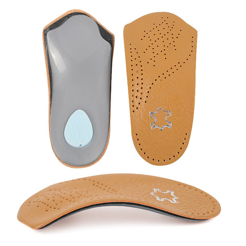 足弓鞋垫矫正超纤皮全垫扁平足男女xo除臭加厚鞋垫