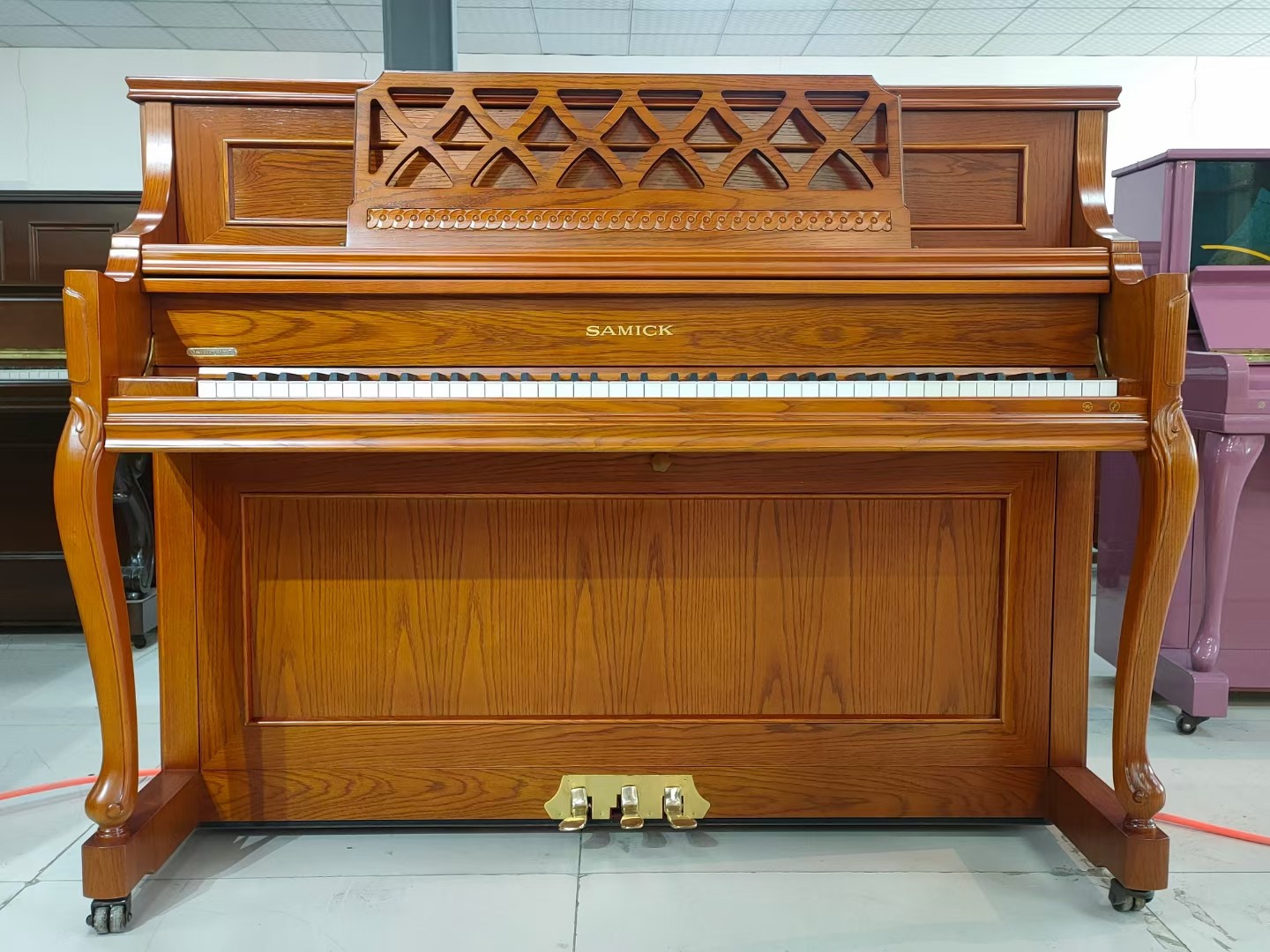 进口韩国原装三益samick二手立式钢琴钢琴家家用钢琴