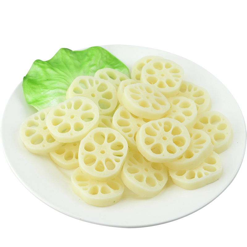 仿真蔬菜莲藕片假食物藕片模型酒店菜品摆盘仿真果蔬