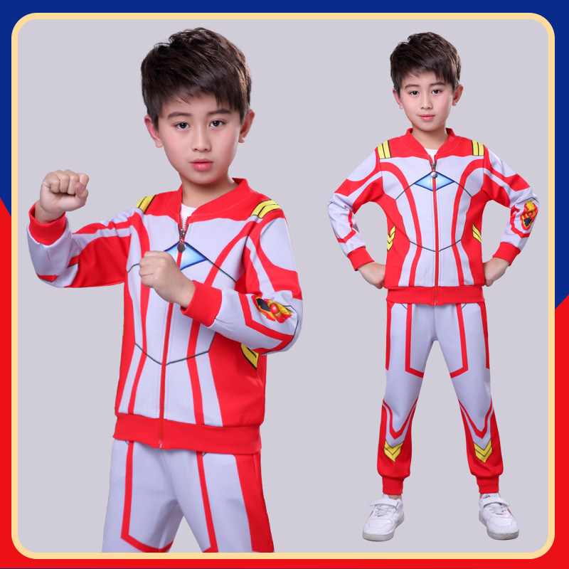 罗布奥特曼衣服运动休闲棒球服罗索布鲁赛罗欧布外套男童春秋超人