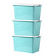 Clothes storage box plastic storage box household children's toy quilt storage box to increase the cover storage box Clothes storage box plastic storage box household children's toy quilt storage box to increase the cover storage box