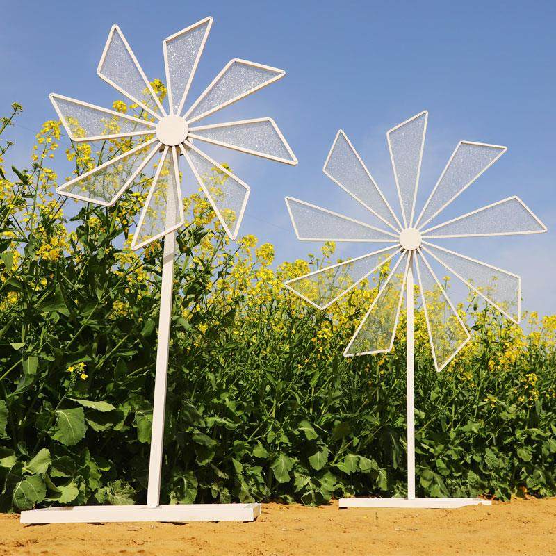 婚庆电动风车旋转摩天轮路引婚礼现场装饰装饰布风筝