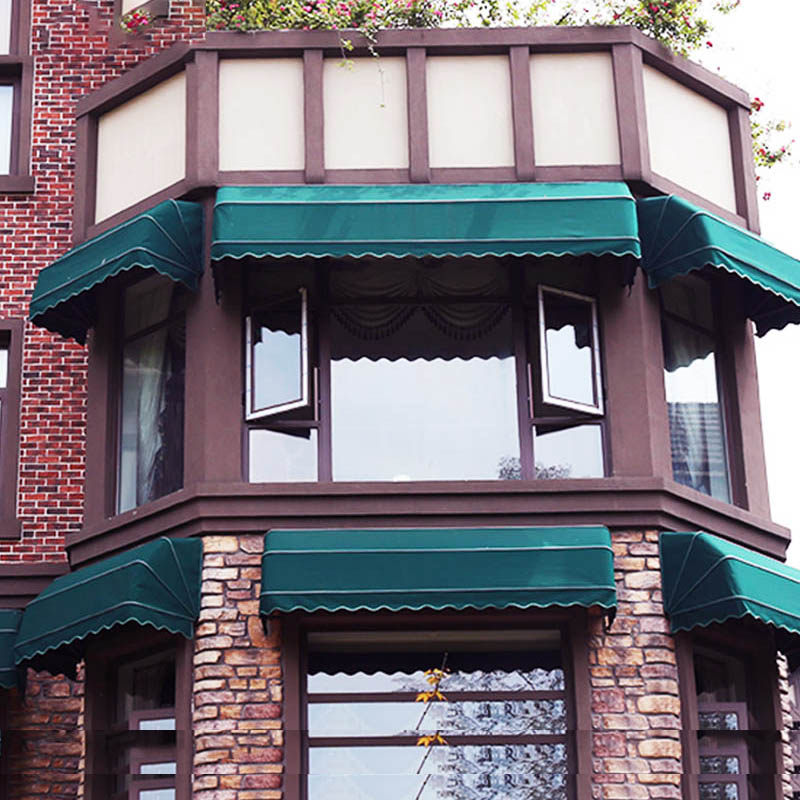 门头法式折叠遮阳窗户伸缩雨棚梯形装饰雨蓬遮阳篷