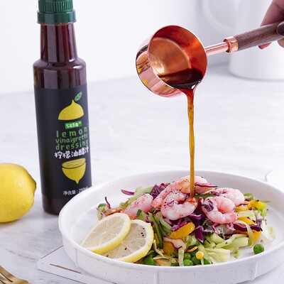 七年五季低脂油醋汁0脂肪日式沙拉汁水果蔬菜沙拉酱黑醋汁250ml
