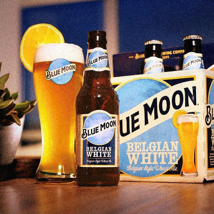 啤酒6瓶比利时风格白啤酒bluemoon蓝月330ml啤酒