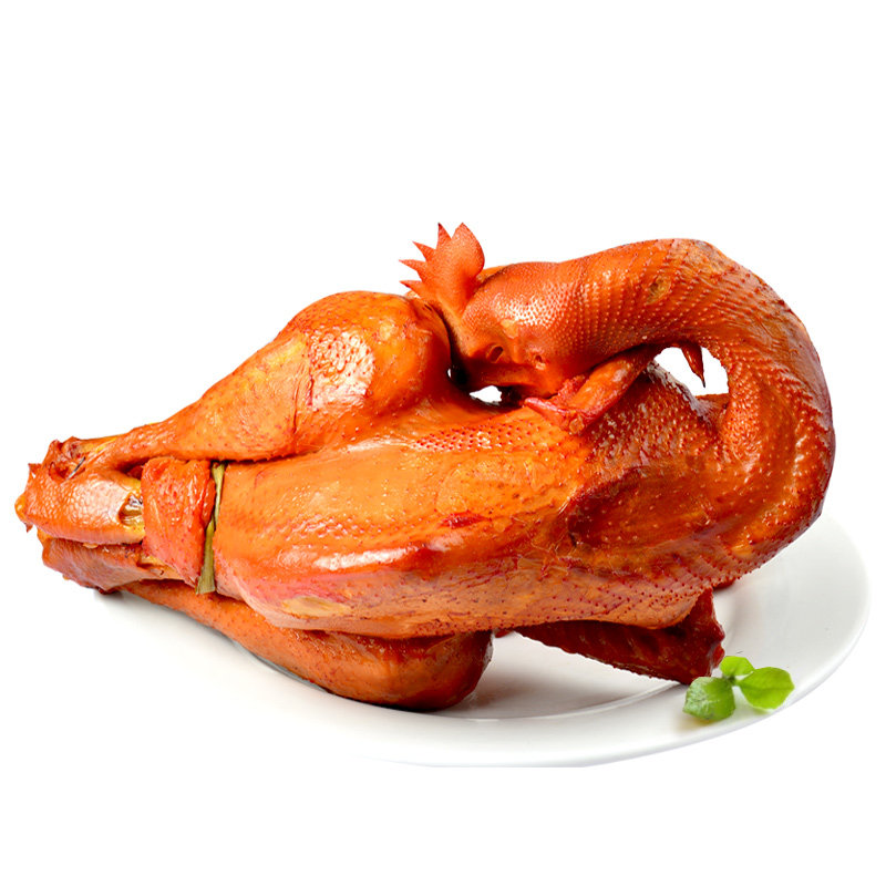 沟帮子熏鸡品牌直发熟食卤味香熏传统烧鸡扒鸡真空鸡肉零食700g