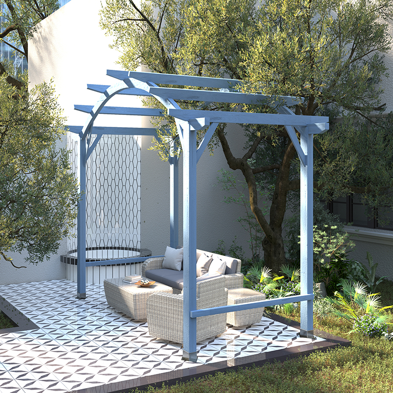 葡萄架庭院防腐户外组装爬藤架子室外露台网格花架