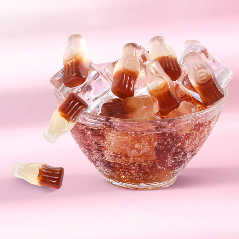 可乐trolli口力德国橡皮糖250g一包汽水造型软糖糖果