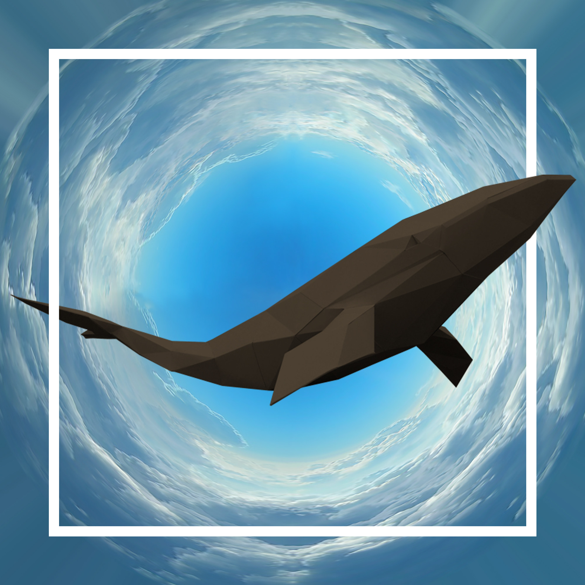 装饰鲸鱼摆件创意简约抽象菱形ins咖啡店家居摆件