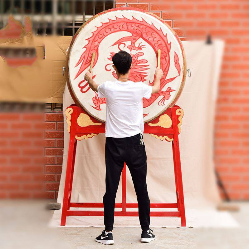 立式鼓架木质大鼓架子18寸24寸铁质牛皮鼓龙战鼓