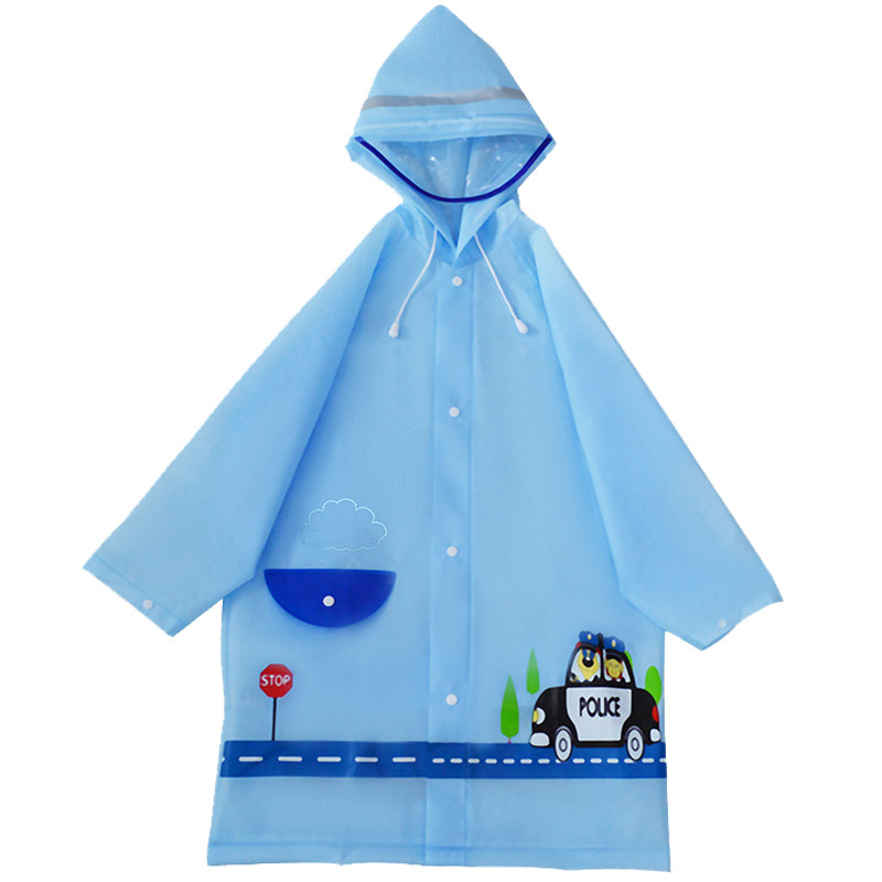 韩国男童汽车女童童可爱雨衣衣带书包加厚幼儿园雨披