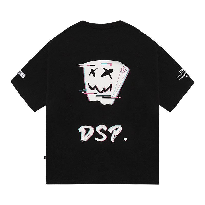 dangerouspeople薛之谦dsp纸袋圆领宽松流落情侣t恤