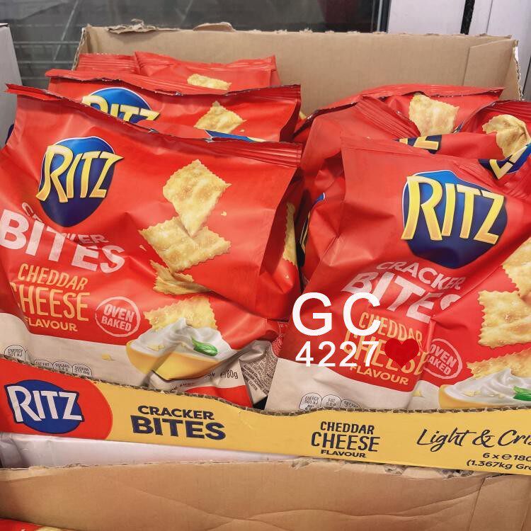 饼干澳洲代购ritzcrackerbites进口薄脆原味芝士酥性饼干
