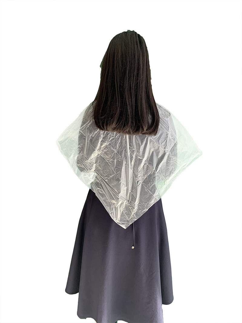 一次性烫染披肩美发专用焗油染发围布围脖塑料理发围布
