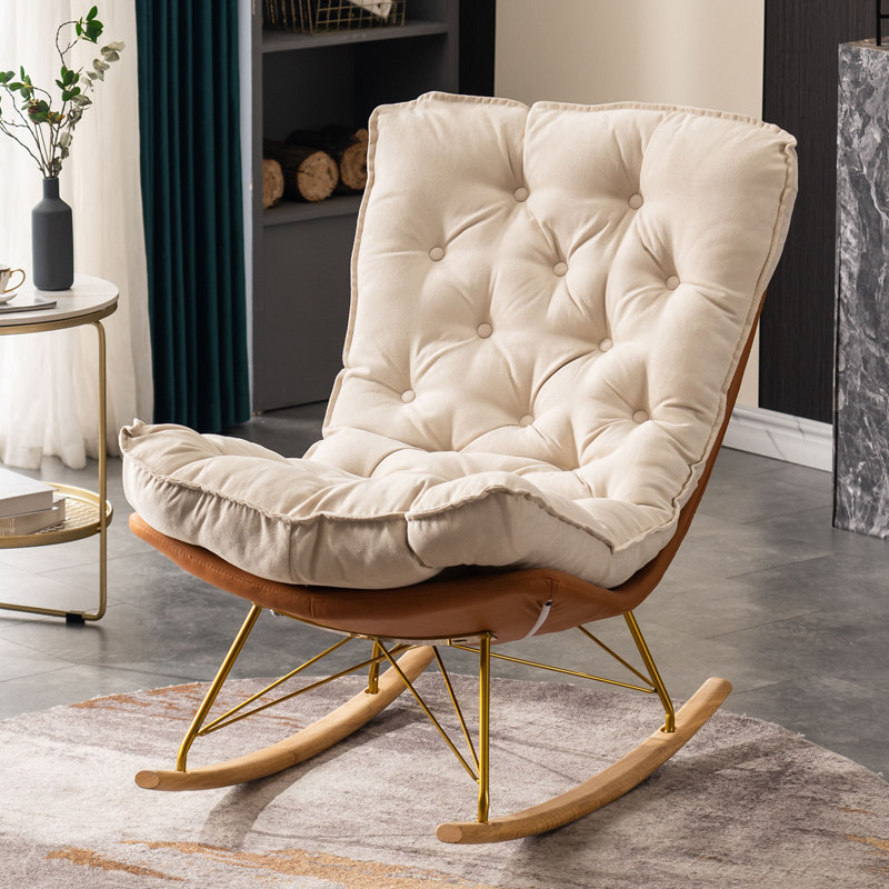 摇椅北欧轻奢摇摇躺椅小户户型客厅卧室阳台懒人沙发