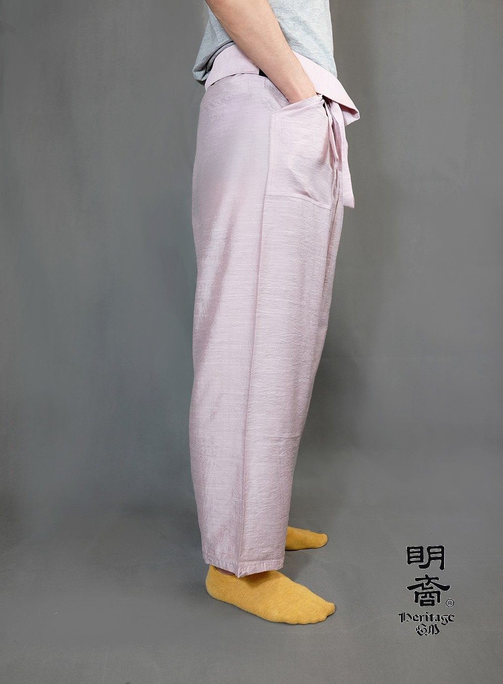 现货裆袴纯麻天丝裤子明裔汉服汉服定制