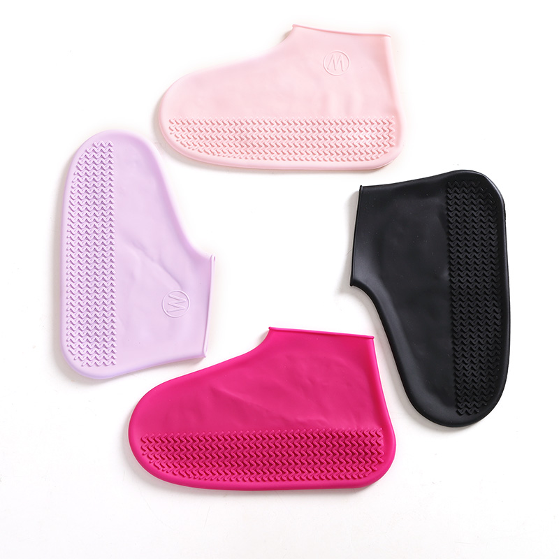 抖音同款硅胶成人鞋套户外防水下雨天加厚防滑鞋套