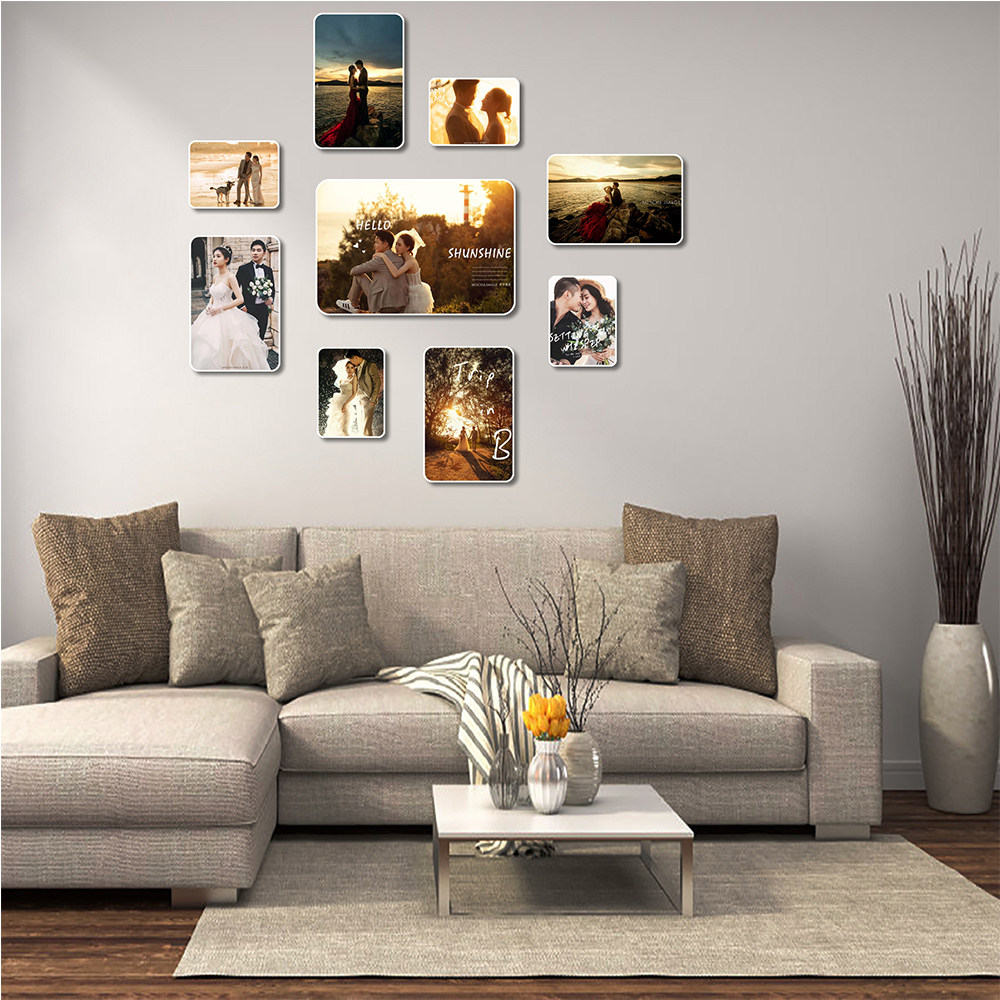 简约相框挂墙照片玄关卧室餐厅走廊打孔全家福照片墙