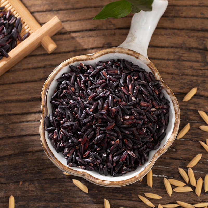 洋县有机黑米转基因杂粮五谷杂粮粗粮糯煮粥黑糯米黑米