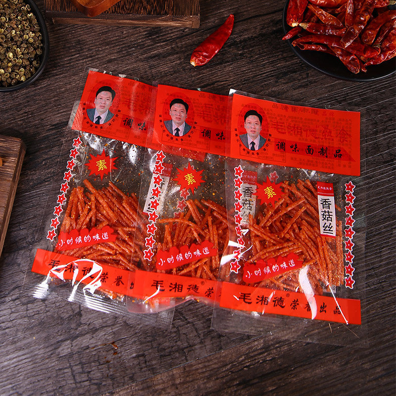 毛湘德香菇丝辣条香辣8090儿时怀旧小时候麻辣零食面筋制品